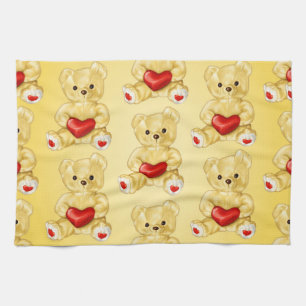 Linge De Cuisine Mignonne Ours En Teddy Tenant Coeur - Adorable Jou