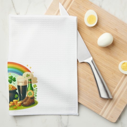 Linge De Cuisine Mignonne Saint Patrick, la Saint Patrick (Quart Plié)
