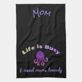 Linge De Cuisine Mignonne Violet Octopus LA VIE EST BUSSE (Vertical)