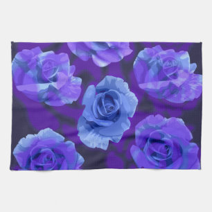Linge De Cuisine Mikitiez bleu rose fleur valentine imaginaire roch