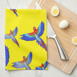 Linge De Cuisine Mikitiez perroquet hawaii summersunset plage print