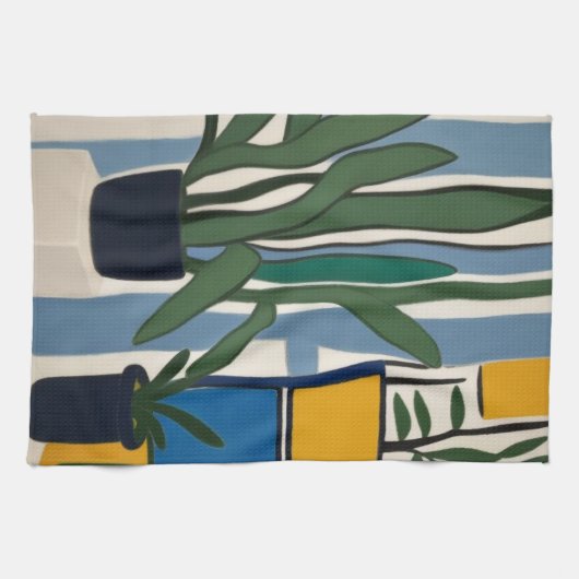 Linge De Cuisine Milieu du siècle moderne (Horizontal)