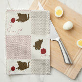 Linge De Cuisine Milieux de chatons (Quart Plié)