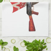 LINGE DE CUISINE MILITAIRES RARES D'ARME À FEU DE KALACHNIKOV (Plié)