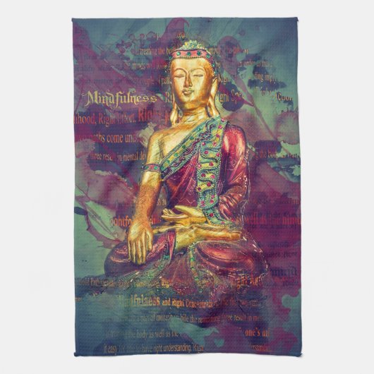 Linge De Cuisine Mindfulness Bouddha (Vertical)