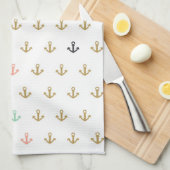 Linge De Cuisine Mini motif d'Ancre (Quart Plié)