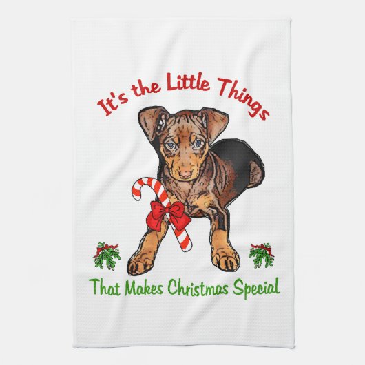Linge De Cuisine Miniature de Pinscher (Vertical)