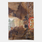 Linge De Cuisine Miniature Donkey & Horse Valentine Heart (Vertical)