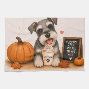 Linge De Cuisine Miniature Schnauzer Pumpkin Spice