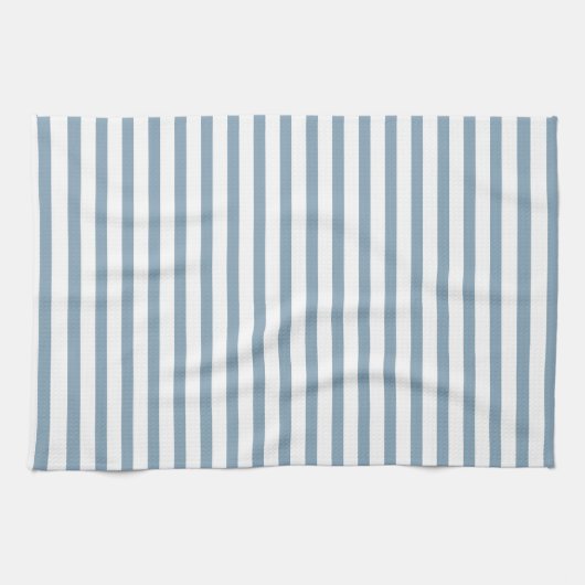 Linge De Cuisine Minimal Blue Stripes Modern Pattern Design (Horizontal)