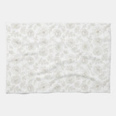 Linge De Cuisine Minimal Botanical Line Art Pattern (4) (Horizontal)