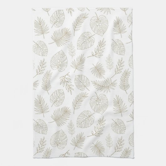 Linge De Cuisine Minimal Botanical Line Art Pattern (6) (Vertical)