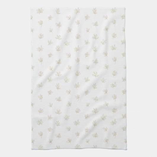 Linge De Cuisine Minimal Botanical Line Art Pattern (7) (Vertical)