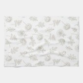 Linge De Cuisine Minimal Botanical Line Art Pattern (8) (Horizontal)