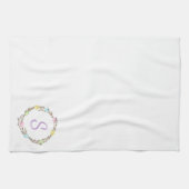 Linge De Cuisine Minimal Easter Wreath Monogram And Easter Eggs (Horizontal)