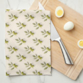 Linge De Cuisine Minimalist olive branch seamless pattern (Quart Plié)