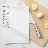 Linge De Cuisine Minimalist Professional Modern Plain Name Title (Quart Plié)