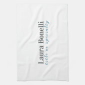 Linge De Cuisine Minimalist Professional Modern Plain Name Title (Vertical)