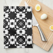 Linge De Cuisine Minimalist retro check pattern – Monochrome design (Quart Plié)