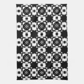 Linge De Cuisine Minimalist retro check pattern – Monochrome design (Vertical)