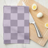 Linge De Cuisine Minimalist Soft Lavender Checkerboard Pattern  (Quart Plié)