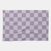 Linge De Cuisine Minimalist Soft Lavender Checkerboard Pattern  (Horizontal)