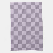 Linge De Cuisine Minimalist Soft Lavender Checkerboard Pattern  (Vertical)