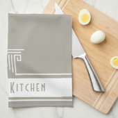 Linge De Cuisine Minimaliste personnalisé (Quart Plié)