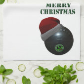 Linge De Cuisine Minimalists Bows Joyeux Noël, (Plié)