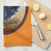 Linge De Cuisine Minorque Rooster Vintage Oval (Quart Plié)