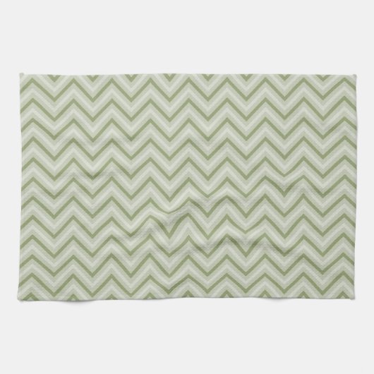 Linge De Cuisine Mint Chevron (Horizontal)