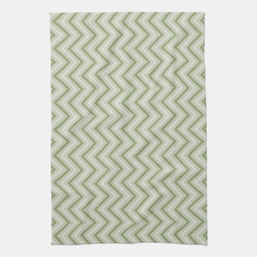 Linge De Cuisine Mint Chevron (Vertical)