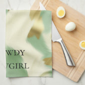 Linge De Cuisine Mint Green Cream Gold Cowhide (Quart Plié)