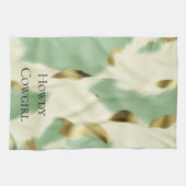 Linge De Cuisine Mint Green Cream Gold Cowhide (Horizontal)