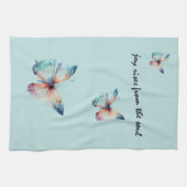 Linge De Cuisine Mint Joy se lève du papillon Soul (Horizontal)