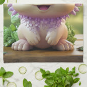 Linge De Cuisine Minty, le charmant Axolotl (Plié)