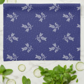 Linge De Cuisine Minuscule Harebells - Hongrois Blue tee Folk Art (Plié)