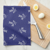 Linge De Cuisine Minuscule Harebells - Hongrois Blue tee Folk Art (Quart Plié)