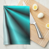 Linge De Cuisine Miroiter le satin turquoise (Quart Plié)