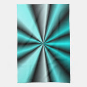 Linge De Cuisine Miroiter le satin turquoise (Vertical)