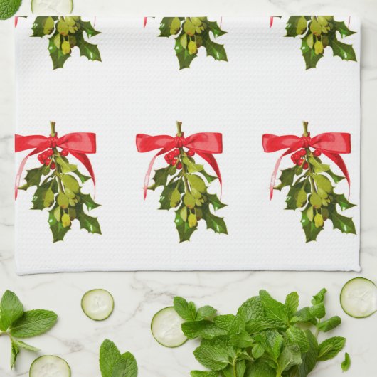 Linge De Cuisine mistletoe (Plié)