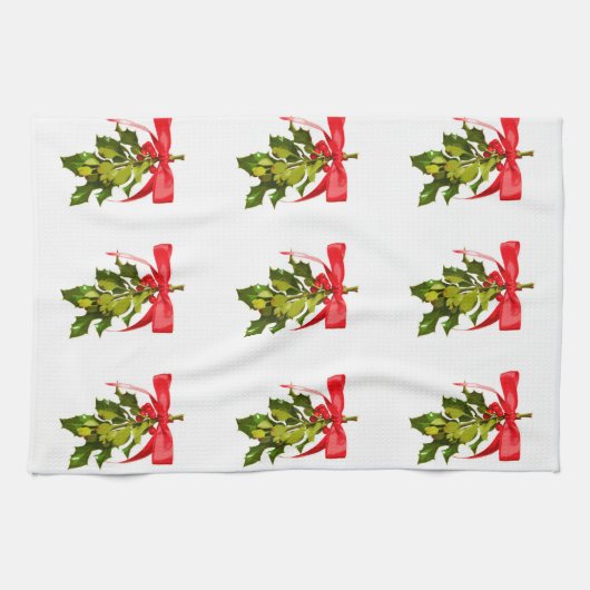 Linge De Cuisine mistletoe (Horizontal)