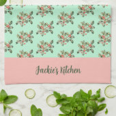 Linge De Cuisine Mistletoe couleur Macaron de Noël (Plié)