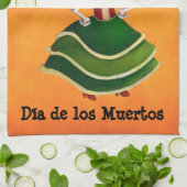 Linge De Cuisine Mlle la mort de Dia de Muertos Mexican (Plié)