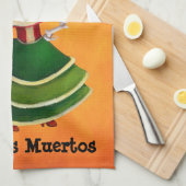 Linge De Cuisine Mlle la mort de Dia de Muertos Mexican (Quart Plié)