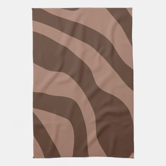 Linge De Cuisine Mocha Mousse Abstrait rétro 03 (Vertical)