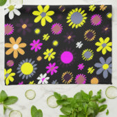 Linge De Cuisine Mod Black Floral (Plié)