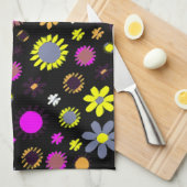 Linge De Cuisine Mod Black Floral (Quart Plié)