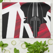 Linge De Cuisine Mod d'Union Jack sur le rétro scooter (Plié)
