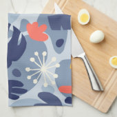 Linge De Cuisine Mod Feuille Monstera Abstrait Hawaiien Tropical -B (Quart Plié)